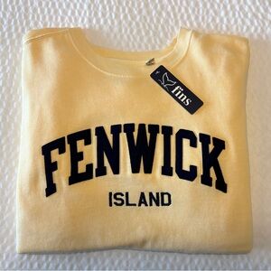 Yellow Fenwick Island Sweatshirt - Sz XL